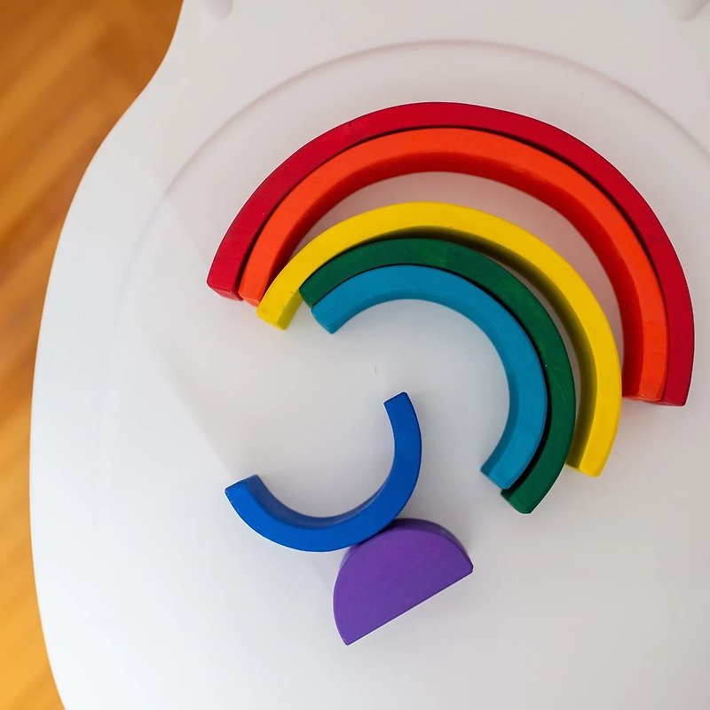 Montessori Rainbow - Wooden Stacking Toy - 玩具/玩偶 - 木头 