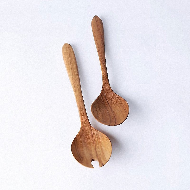 Lotus 叉匙组 - 餐刀/叉/匙组合 - 木头 咖啡色