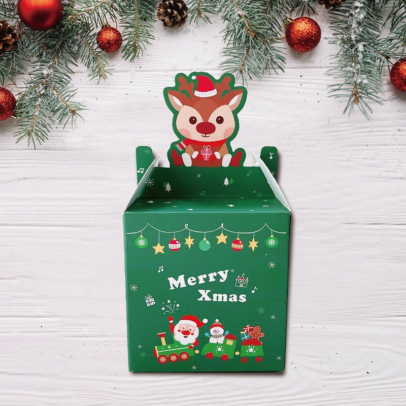 【圣诞交换礼物】精致小礼盒组 | 曲奇与法式软糖组合 | 减糖减油 - 手工饼干 - 新鲜食材 绿色