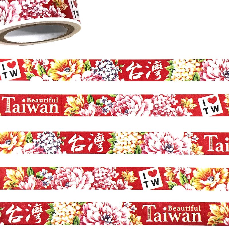 台湾景纸胶带 - 台湾花布 - 纸胶带 - 纸 