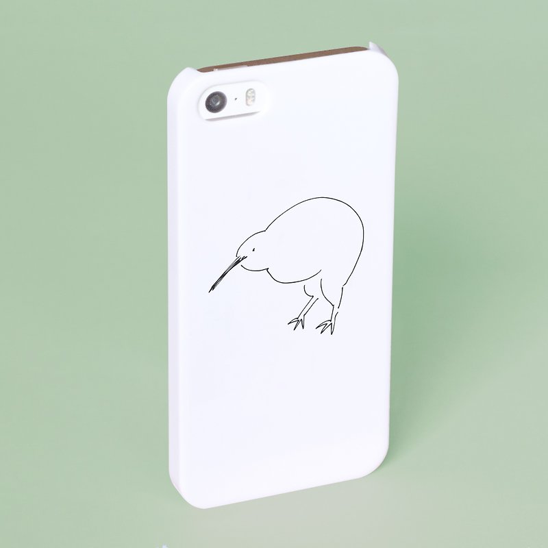 キウイさん  スマホケース 白 機種選べます キーウィー キウィ Kiwi トリ iPhone Android Xperia - 手机壳/手机套 - 塑料 白色