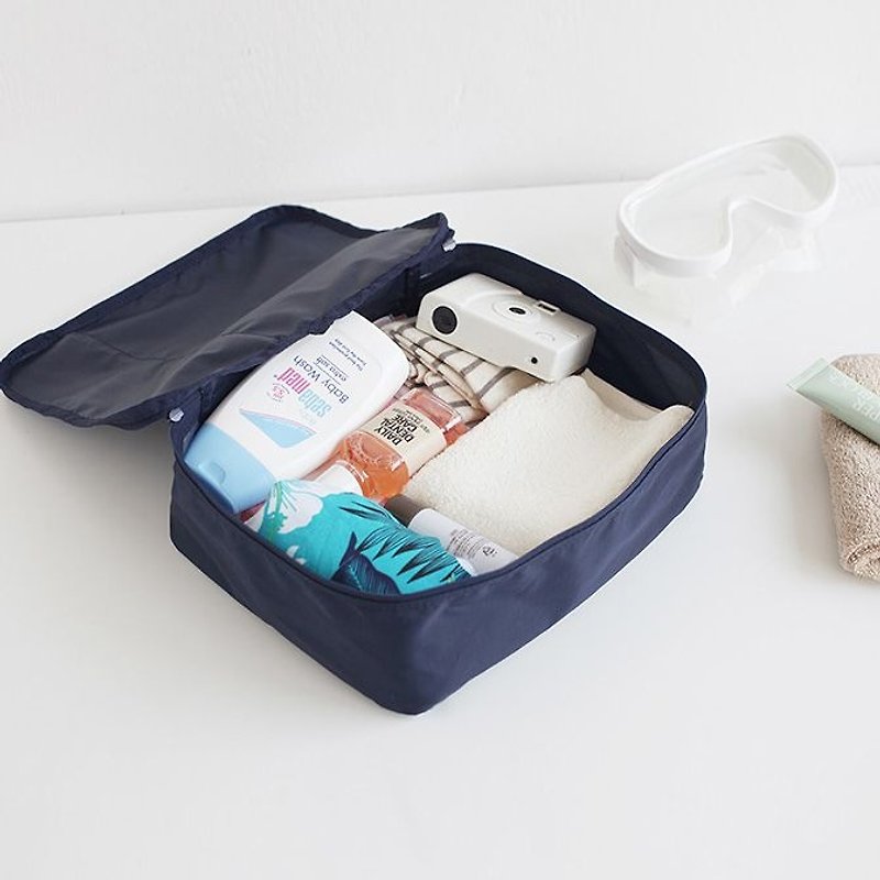 Dessin x Livework-行李箱打包收纳-马卡龙轻旅行万用衣物收纳包S-海军蓝,LWK33875 - 收纳用品 - 塑料 蓝色