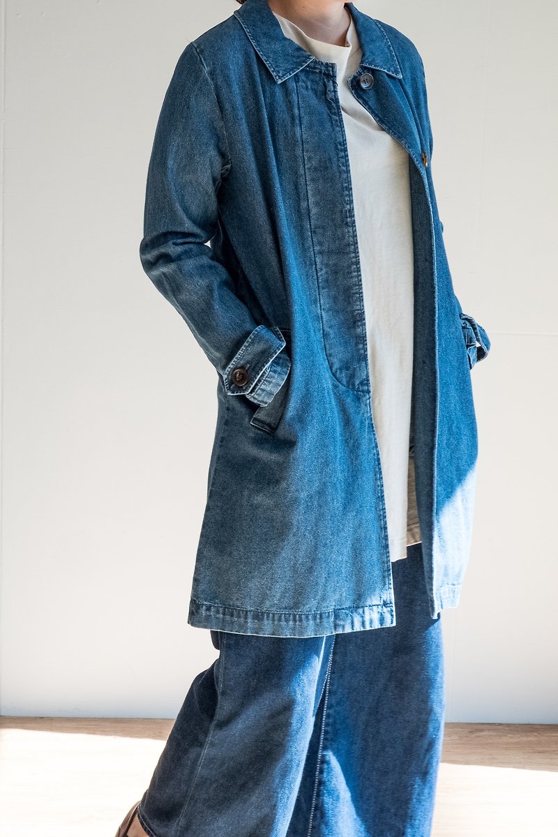 Vintage 大衣 / 全新品丹宁 no.27 - 女装休闲/机能外套 - 棉．麻 蓝色