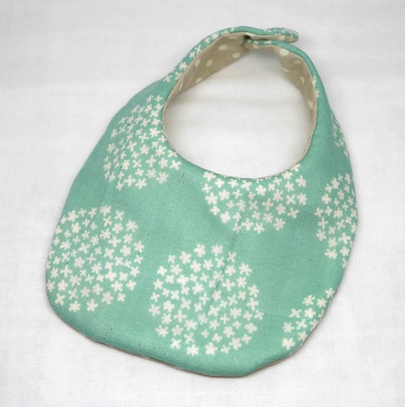 Japanese Handmade 8-layer-gauze Baby Bib - 围嘴/口水巾 - 棉．麻 绿色