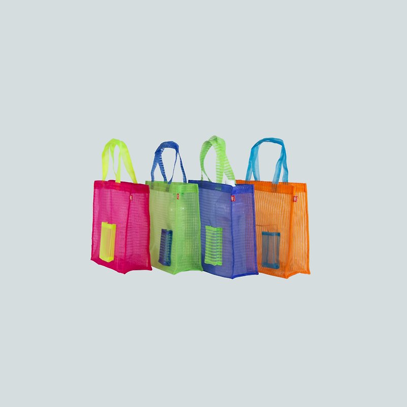 【GUTS】双色口袋包/茄芷袋/立体购物袋 - 化妆包/杂物包 - 塑料 多色