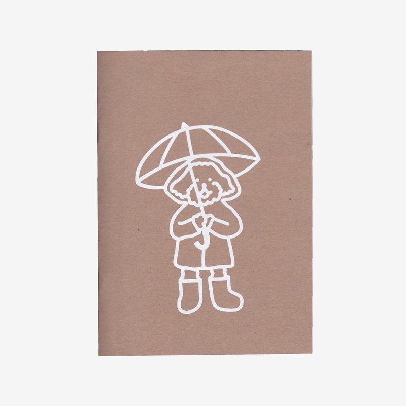 Silkscreen print notebook (blank) - 笔记本/手帐 - 纸 卡其色