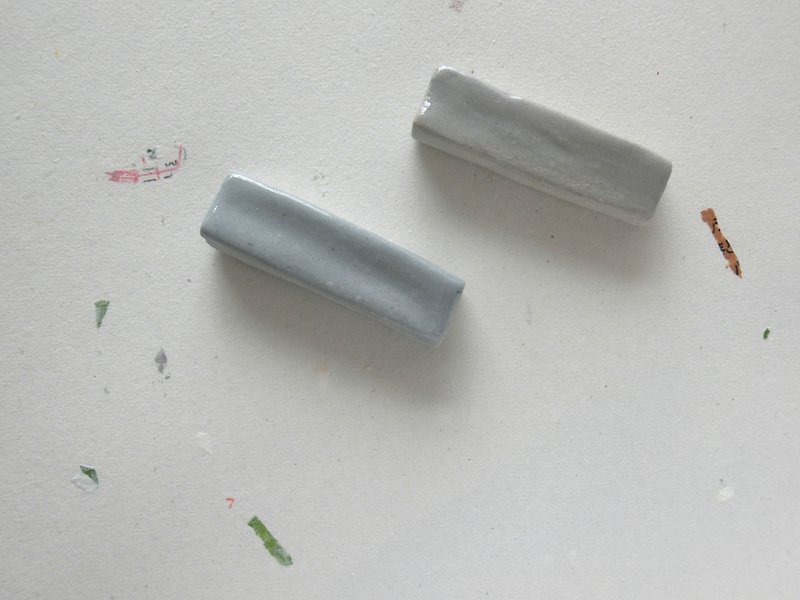 石下 / 陶瓷 灰蓝色 (2入) 筷架  chopstick holder - 餐垫/桌巾 - 瓷 蓝色