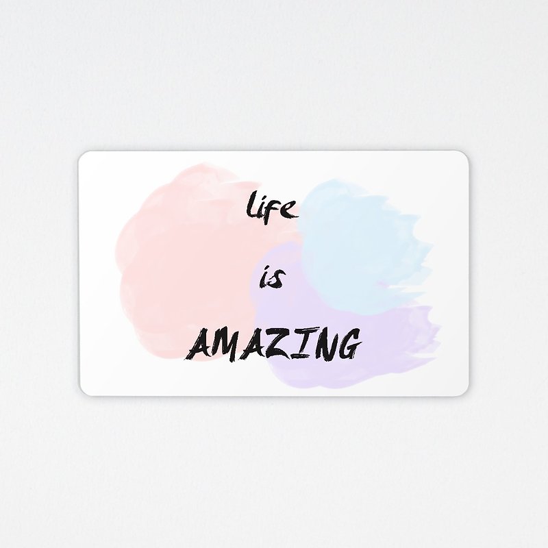 life is amazing 美妙生活 | 晶片悠游卡 - 其他 - 其他材质 白色