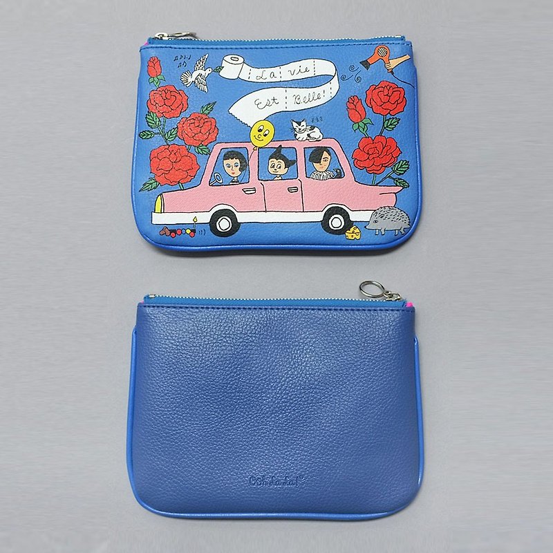 旅行汽车万用包(小) - 化妆包/杂物包 - 塑料 蓝色