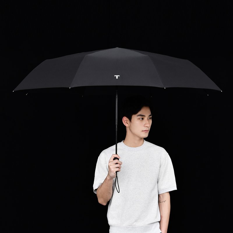 【T3-Oversize / 自动折伞】120cm超大伞面 雨伞 折叠伞 - 雨伞/雨衣 - 防水材质 黑色