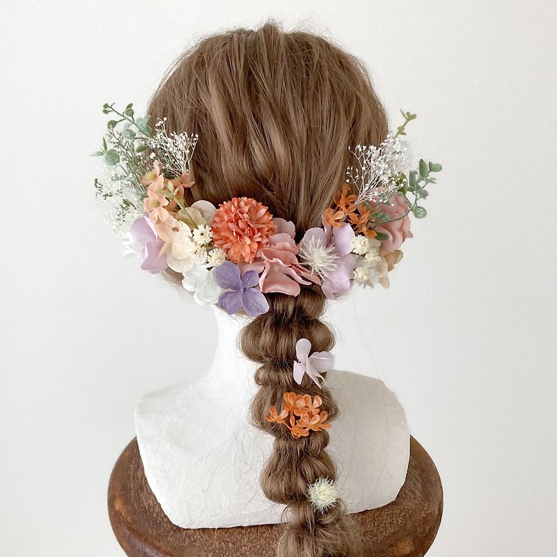 枯れない花の髪飾り - 发饰 - 其他材质 多色