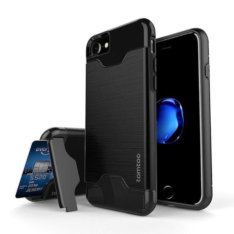 iPhone 7/8 行动防护手机壳 - 手机壳/手机套 - 其他人造纤维 黑色
