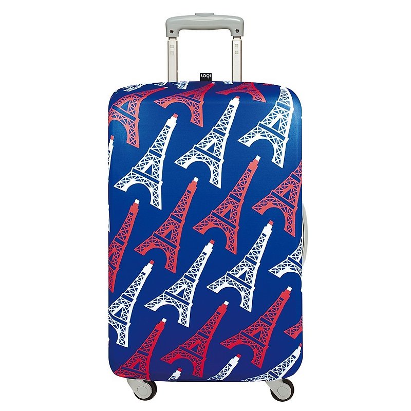 LOQI 行李箱外套／艾菲尔铁塔 LMTREI【M号】 - 行李箱/行李箱保护套 - 塑料 蓝色