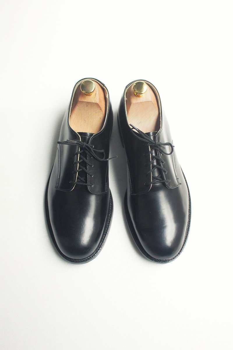 90s 美国海军制式皮鞋｜US Navy Service Shoes US 8.5W EUR 41 -Deadstock - 男款靴子 - 真皮 黑色