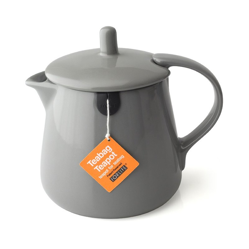 【节日送礼】美国FORLIFE茶包壶-灰 (茶包茶壶) - 茶具/茶杯 - 瓷 灰色