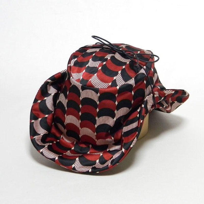 レトロプリントテンガロンハット-レッド（PS0395-Red） - 帽子 - 其他材质 红色
