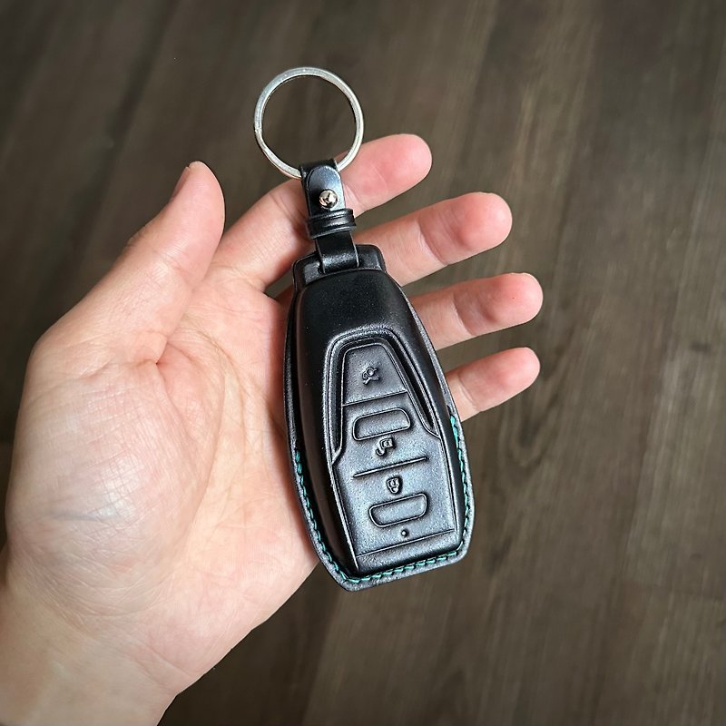Aston martin 皮革钥匙套 DBX DBS DB11 DB12 Vantage 汽车钥匙包 - 钥匙链/钥匙包 - 真皮 黑色
