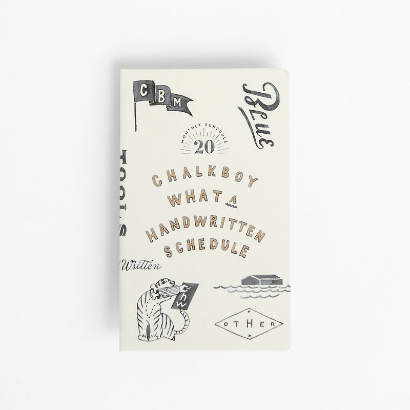日本艺术家 CHALKBOY 2020 硬壳手帐 白色 - 笔记本/手帐 - 纸 白色