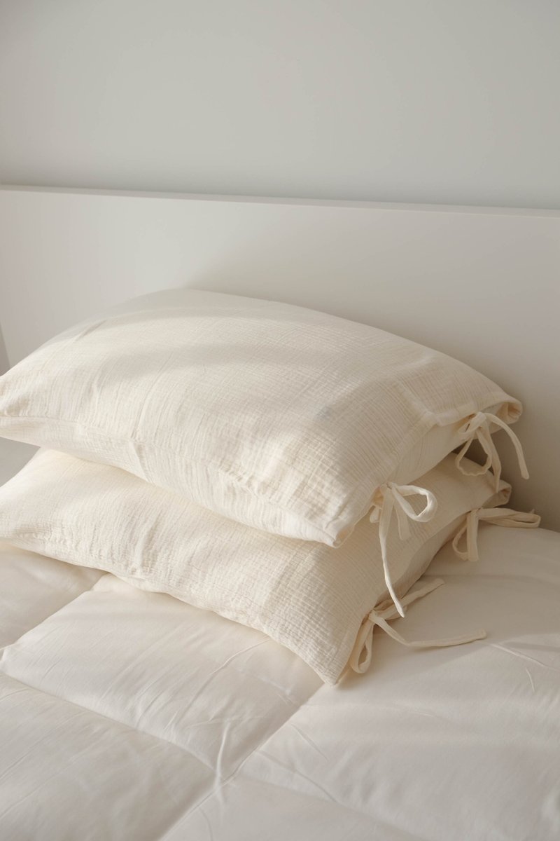 Cotton gauze pillowcase - 寝具 - 棉．麻 