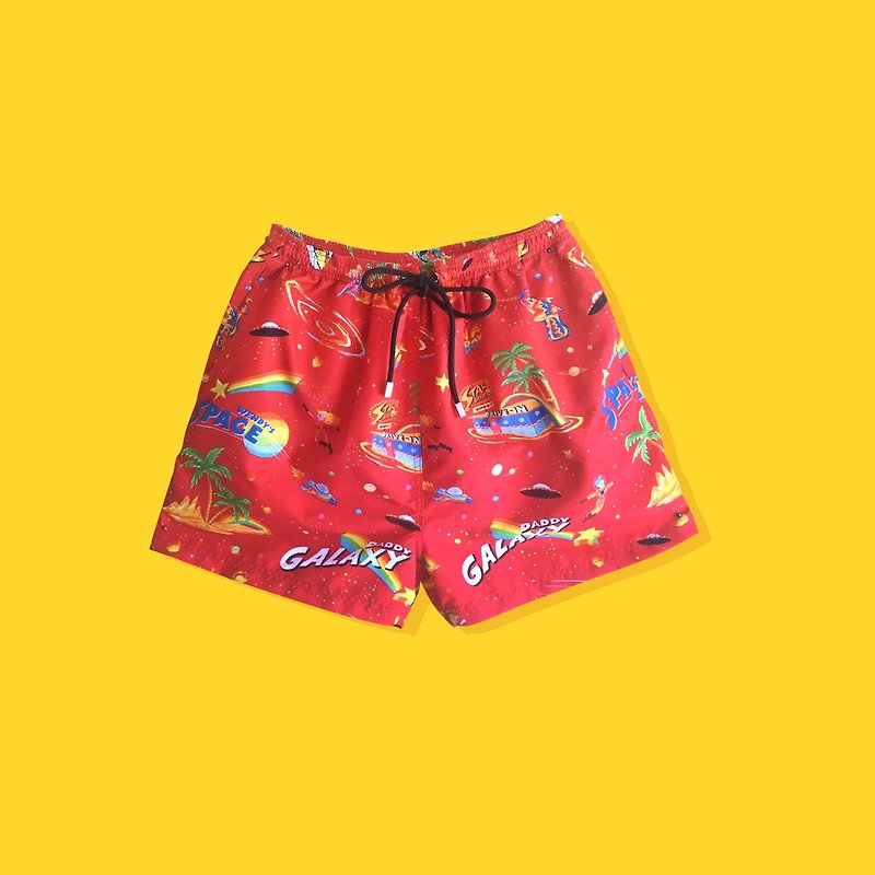 Spaceboy Swim trunks - 女装泳衣/比基尼 - 其他材质 红色