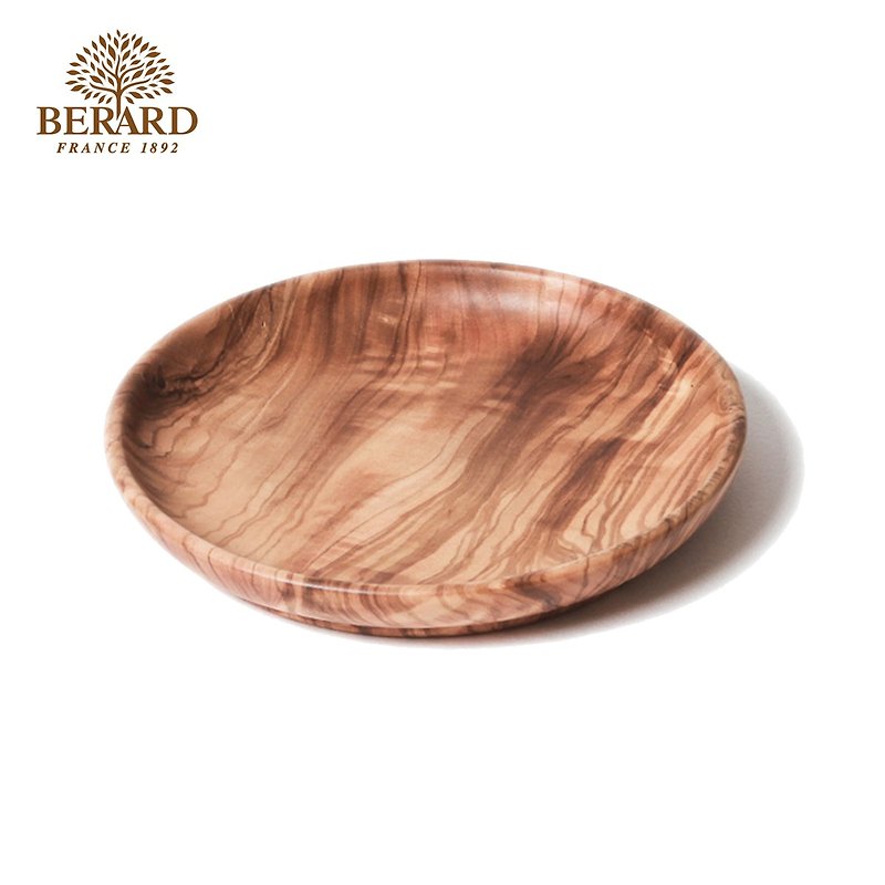 法国 Berard 毕昂原木食具 手工橄榄木餐碟/盘 18cm - 盘子/餐盘/盘架 - 木头 咖啡色