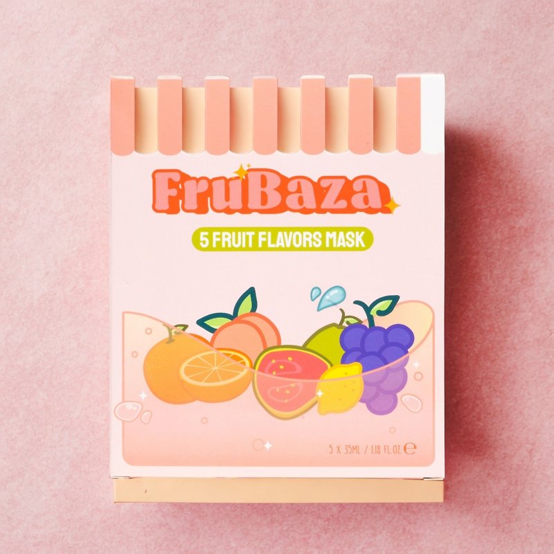 FruBaza - 水果护肤精华面膜 (五款) - 香水/香膏 - 浓缩/萃取物 粉红色