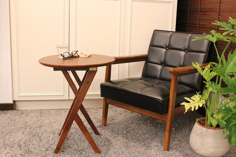 【KeenFord Design】　W-ST01 实木边桌 (DBR) - 其他家具 - 木头 咖啡色