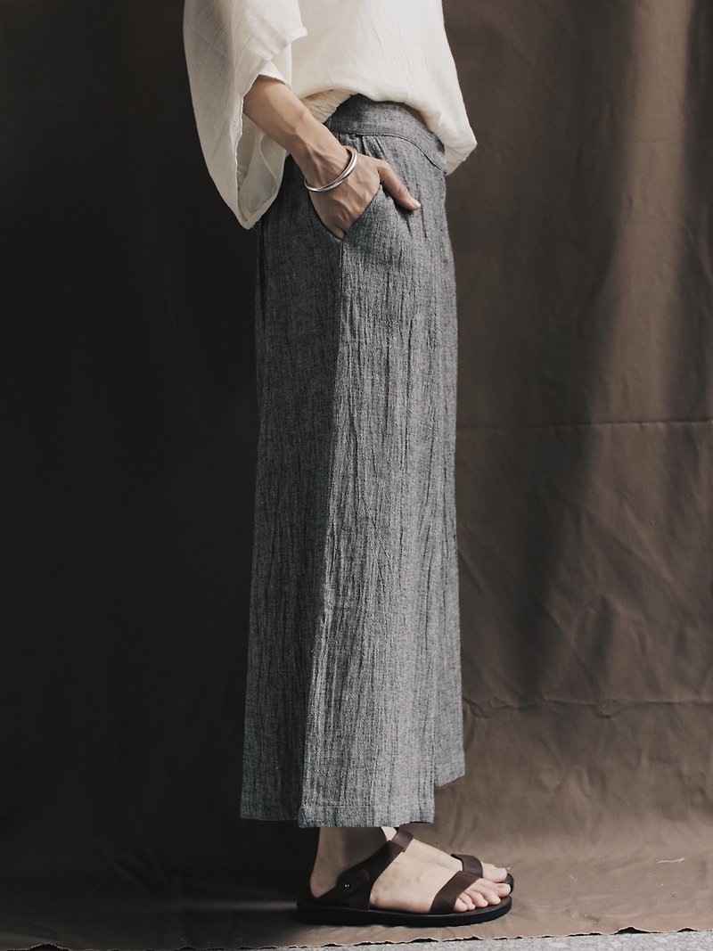 Omake Original / shiki pants - 洋装/连衣裙 - 棉．麻 灰色