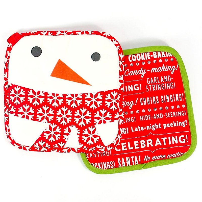 暖暖布制隔热垫2入【Hallmark礼品 圣诞节系列】 - 其他 - 其他材质 红色