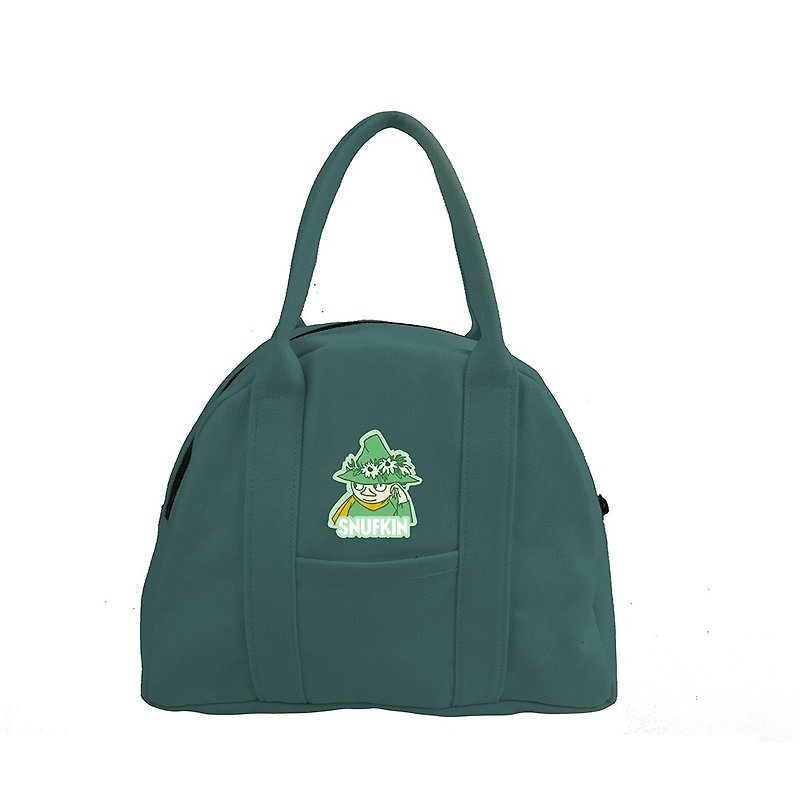 Moomin噜噜米授权-半月形手提包(深绿),AE04 - 手提包/手提袋 - 棉．麻 绿色