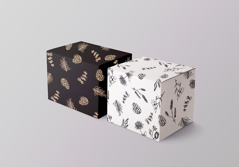 快乐佳节小物包装盒-设计主题:小松鼠的梦幻逸品 VS 花居物语-2入装 - 木工/竹艺/纸艺 - 纸 白色