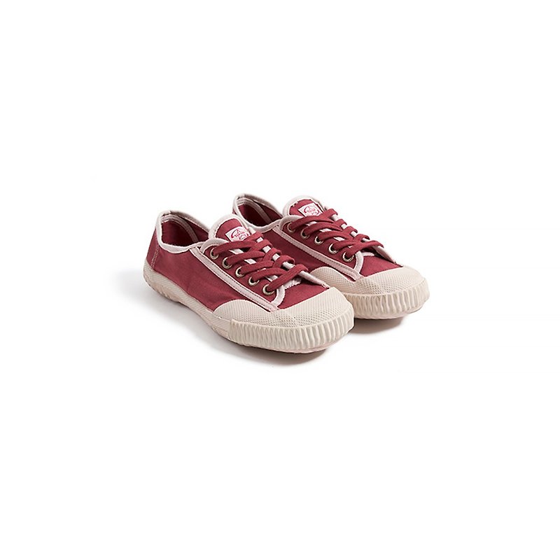 限量制造 80年代复古款 超舒适帆布 成对染色 小红鞋 休闲鞋 - 女款休闲鞋 - 棉．麻 红色