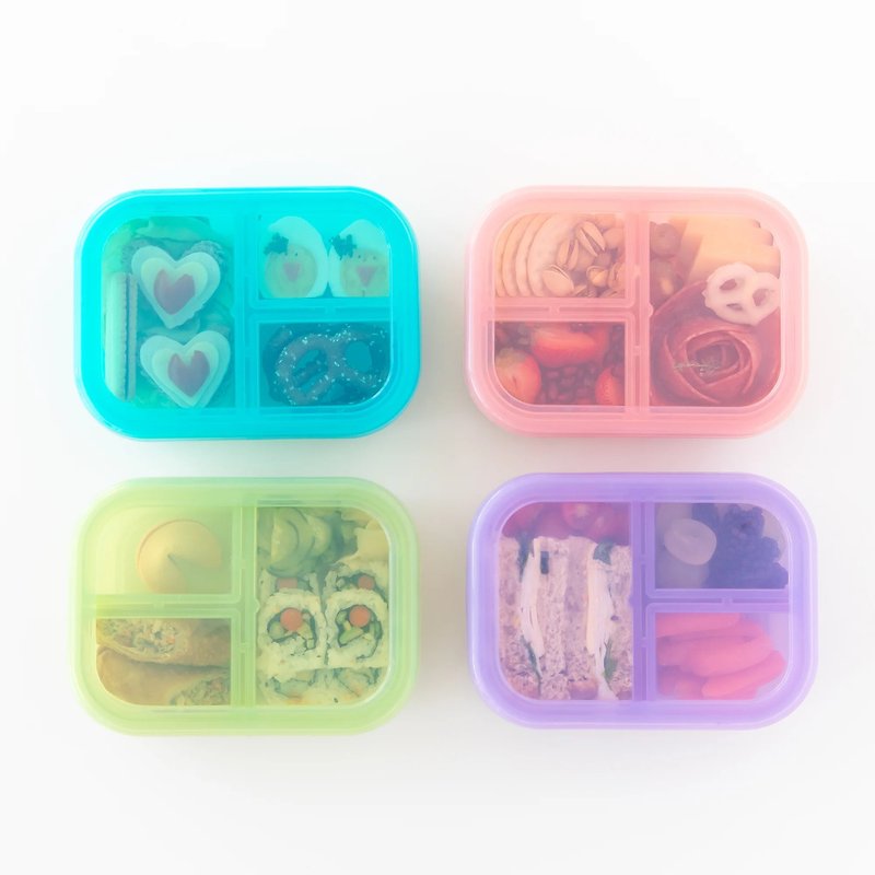 Bumkins 硅胶分格便当盒-果冻系列(多色可选) - 便当盒/饭盒 - 其他材质 