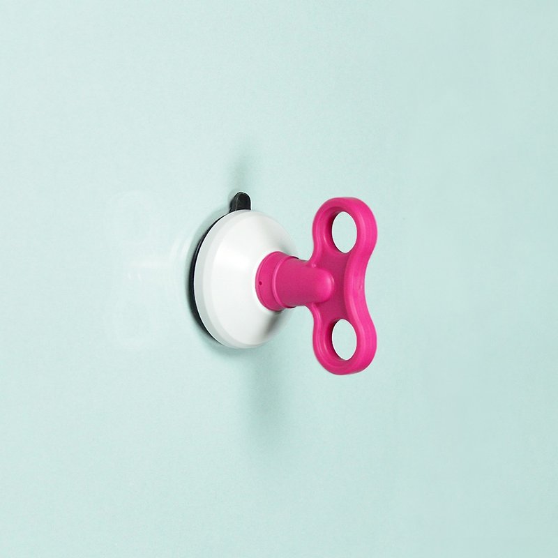 dipper 强力吸盘壁挂(中)单入-桃 - 收纳用品 - 塑料 粉红色