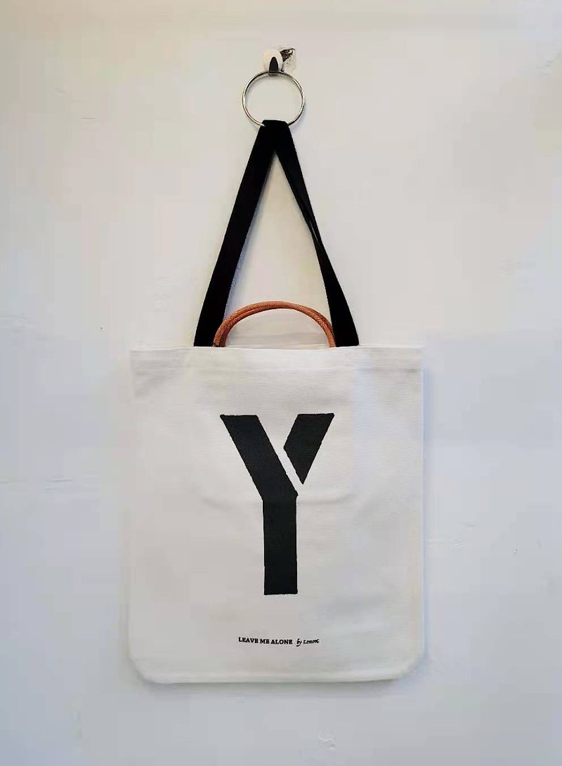 Y for Yak 帆布袋 - 手提包/手提袋 - 棉．麻 白色