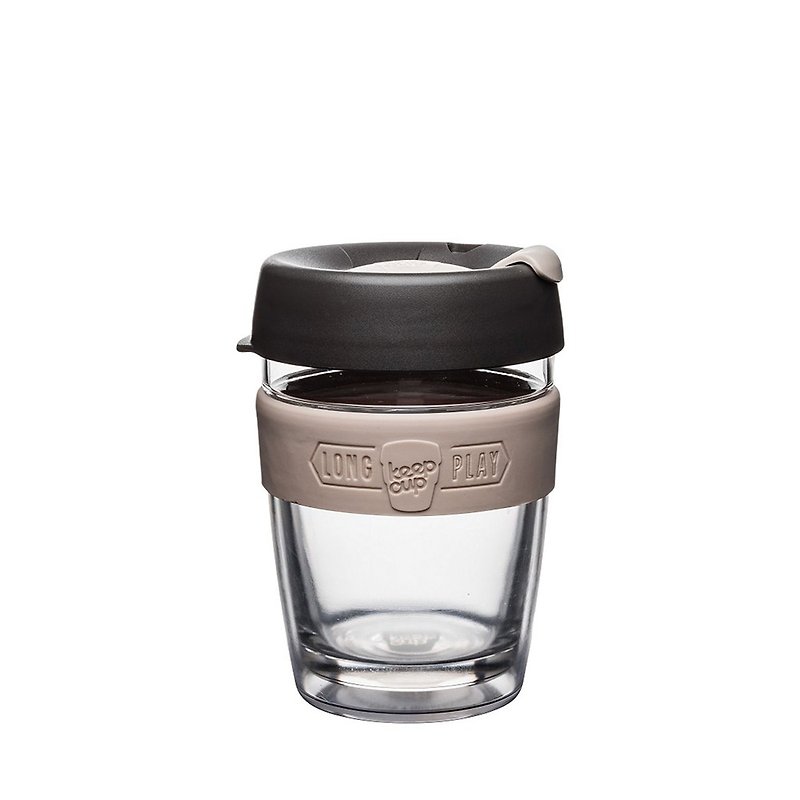澳洲 KeepCup 双层隔热杯/咖啡杯/环保杯/外带杯 M - 伯爵茶 - 咖啡杯/马克杯 - 玻璃 黑色