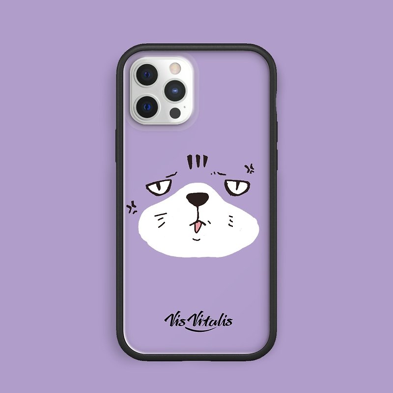 猫怒怒手机壳/犀牛盾订制/iPhone - 手机壳/手机套 - 塑料 紫色