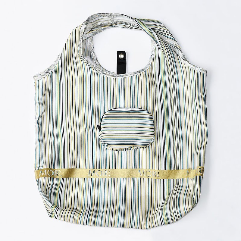(完售)【MORR】收纳购物袋-缤纷条纹 - 手提包/手提袋 - 聚酯纤维 