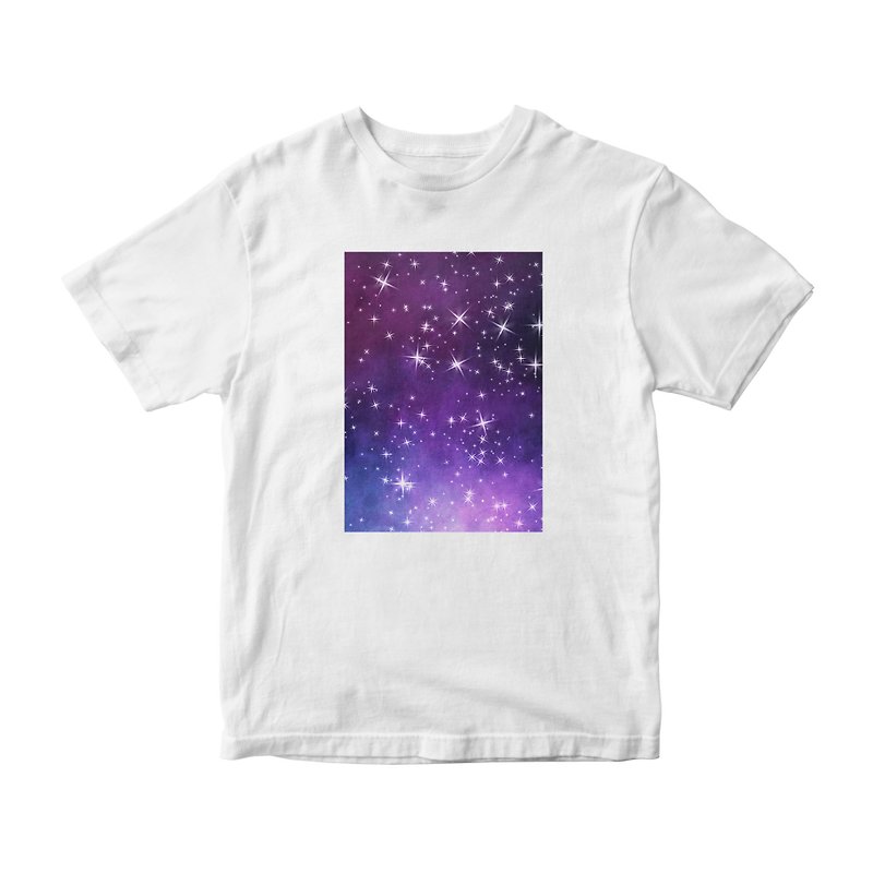 Space Galaxy Nebula Star P39 T-shirt White Unisex