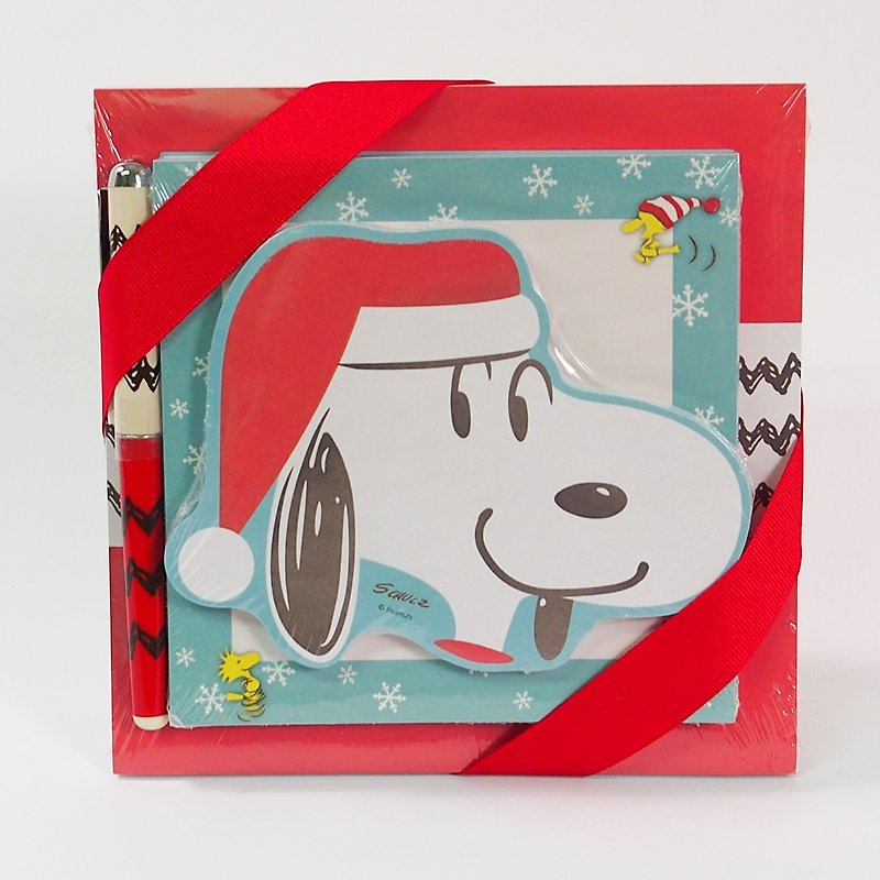 Snoopy 圣诞便条组(附笔) - 卡片/明信片 - 纸 红色