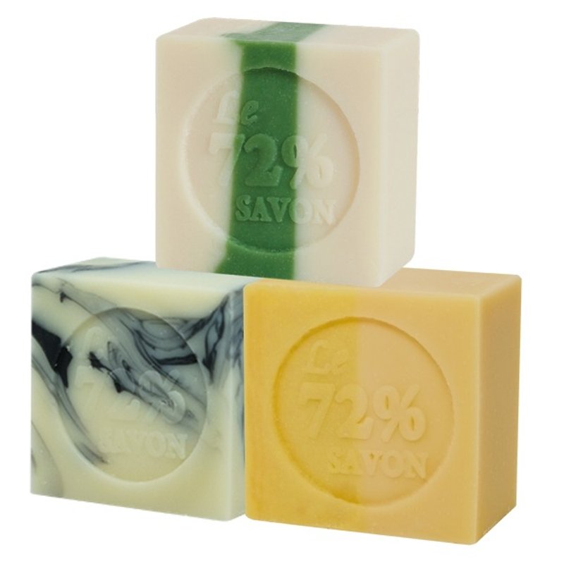 东方疗心旅程-72%马赛皂三件组 - 肥皂/手工皂 - 其他材质 多色