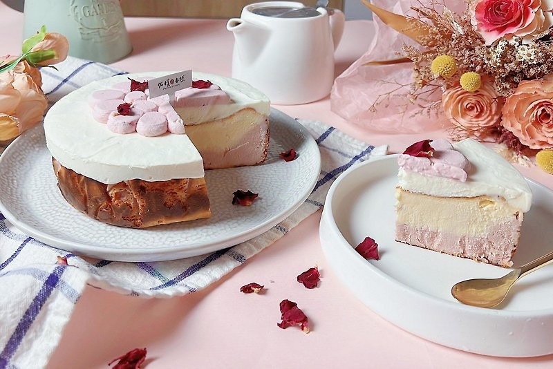 【冷冻出货－母亲节推荐】玫瑰荔枝覆盆莓巴斯克 - 蛋糕/甜点 - 新鲜食材 