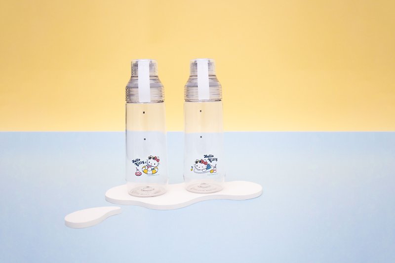 【WOKY x三丽鸥】Kitty联名ECOZEN 透明瓶600ml - 水壶/水瓶 - 塑料 