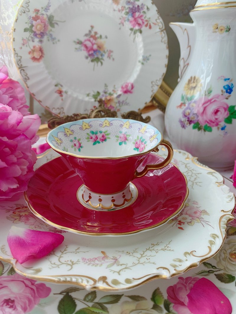 古董手绘花茶杯指定买家下标 - 杯子 - 瓷 红色