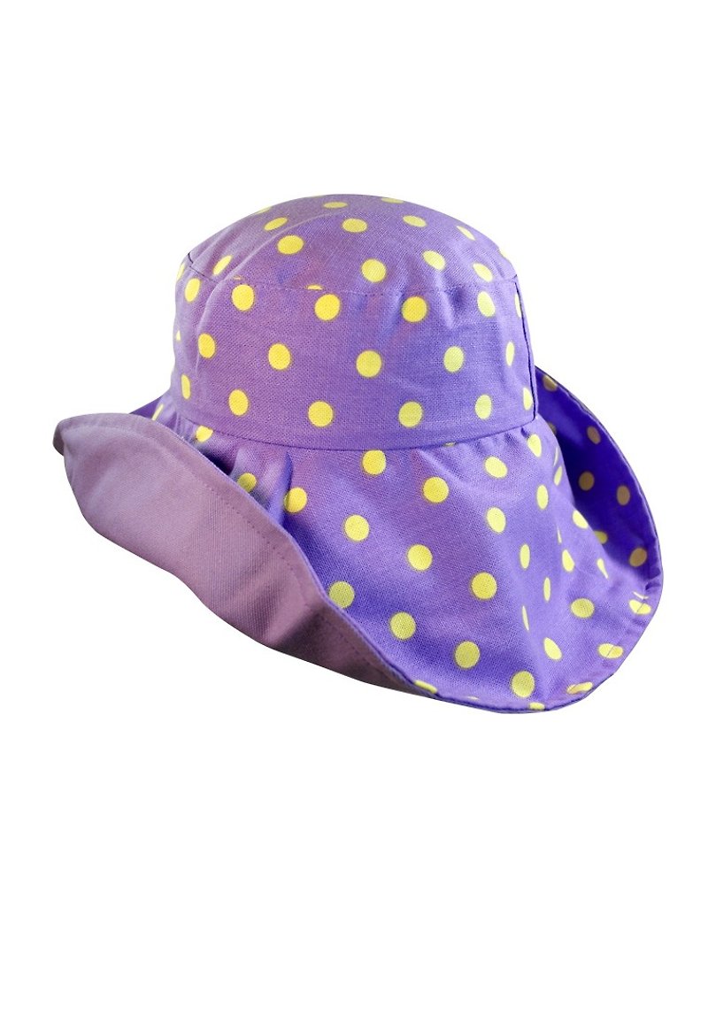 ATIPA 复古可逆宽边太阳帽（太阳紫外线防护） - 帽子 - 聚酯纤维 紫色