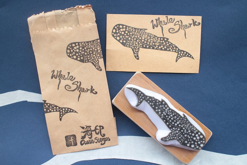 海洋印章 鲸鲨 - 印章/印台 - 橡胶 灰色
