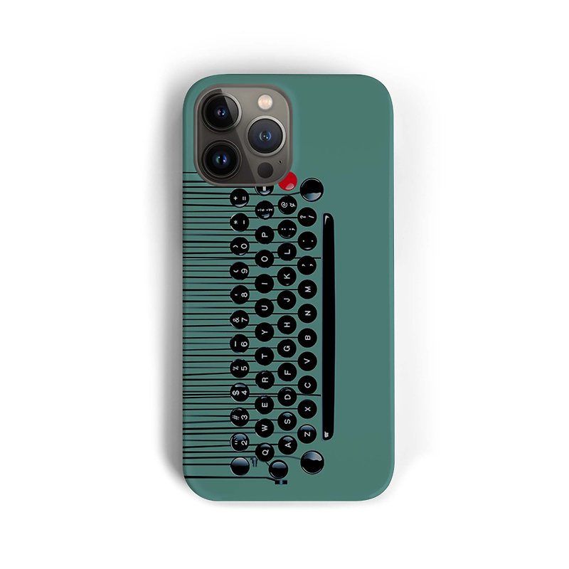 Type writer type pad - Green Phone case - 手机壳/手机套 - 塑料 绿色