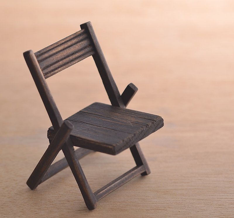 阿嬷小椅3 - 摆饰 - 木头 咖啡色