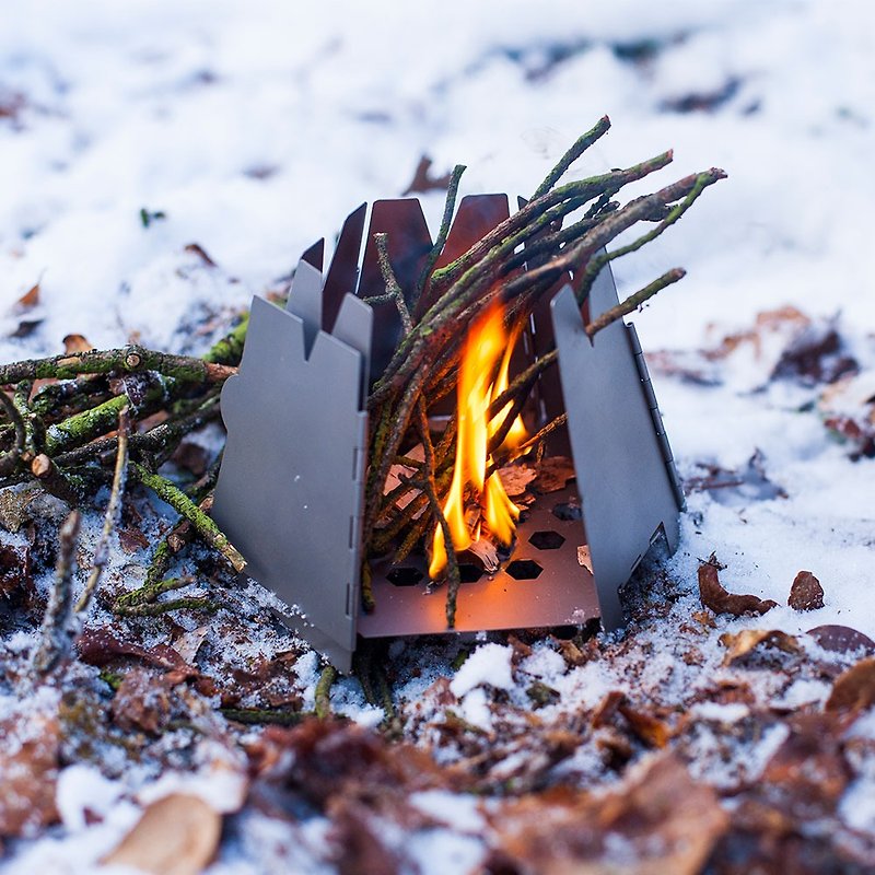 【美国 Vargo】Titanium Hexagon WoodStove 纯钛六角柴火炉#T415 - 野餐垫/露营用品 - 其他材质 