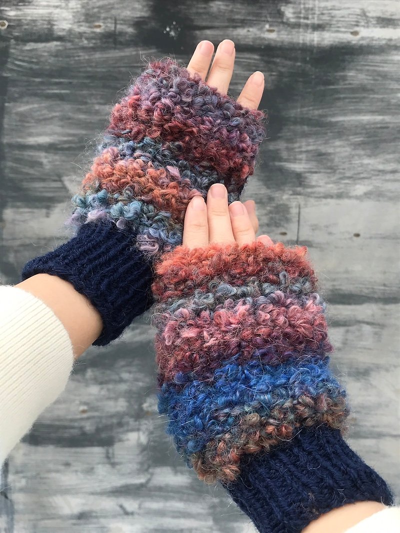 一抹彩虹 | 编织手套
